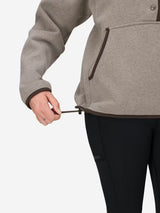 Marmot Womens Peak Cozy 1/2 Snap Pullover Claystone heather