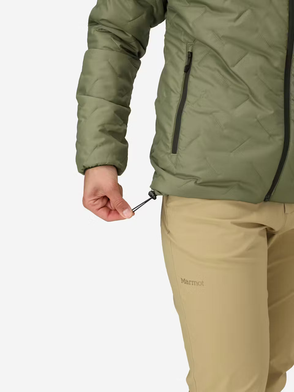 Marmot Womens Monoquilt Hoody Olive grove