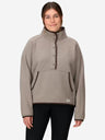 Marmot Womens Peak Cozy 1/2 Snap Pullover Claystone heather