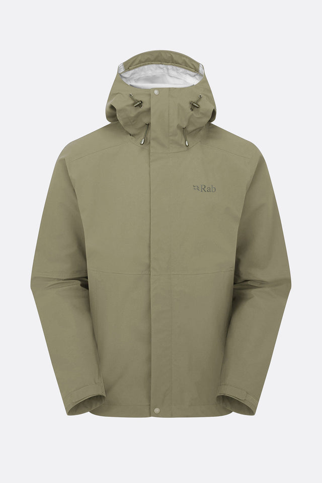 Rab Mens Firewall Waterproof Jacket - Light Khaki Light Khaki