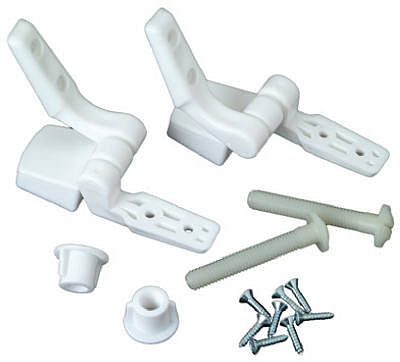 Master Plumber Toilet Seat Hinge - White White