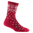 Darn Tough Women's Shetland Crew Lightweight Lifestyle Sock Cranberry