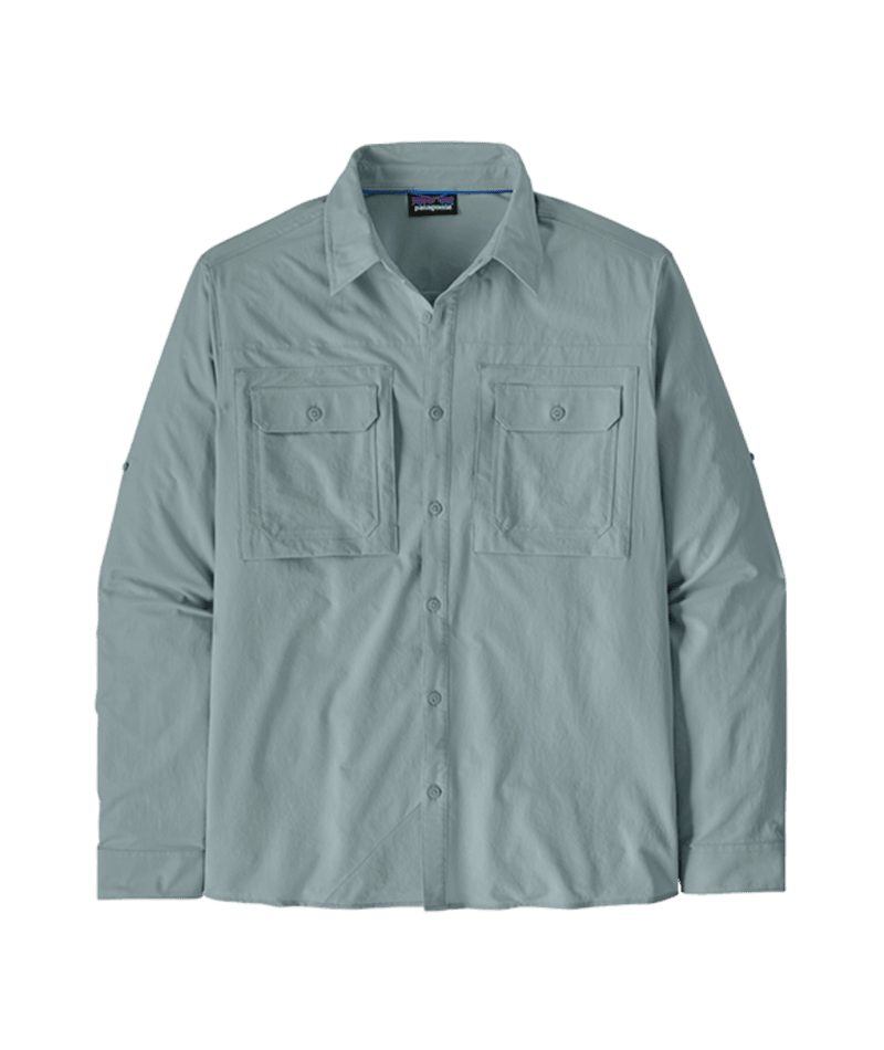 Patagonia M's Long Sleeve Self Guided Sun Shirt - Thermal Blue Thermal Blue
