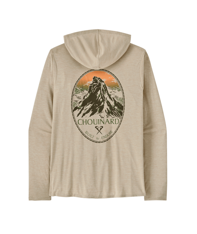Patagonia M's Capilene Cool Daily Graphic Hoody - Chouinard Crest / Pumice X-Dye Chouinard Crest / Pumice X-Dye