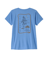 Patagonia W's Capilene Cool Daily Graphic Shirt - Lands - Clean Climb Roots / Abundant Blue X-Dye Clean Climb Roots / Abundant Blue X-Dye