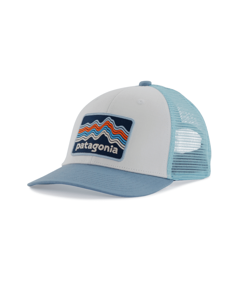 Patagonia Kids Trucker Hat - Ridge Rise Stripe / Light Plume Grey Ridge Rise Stripe / Light Plume Grey