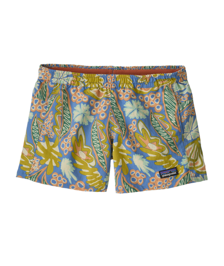 Patagonia Kids Baggies Shorts Unlined - 4 in. - Flourish / Abundant Blue Flourish / Abundant Blue /  / 4IN