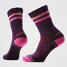 Smartwool Hike Tube Stripe Crew Socks Purple Iris