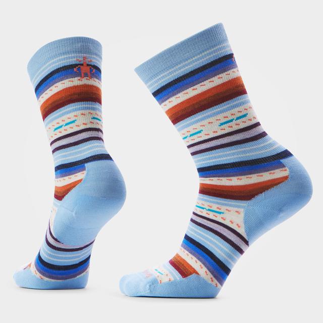 Smartwool Unisex Everyday Margarita Crew Socks Serene Blue