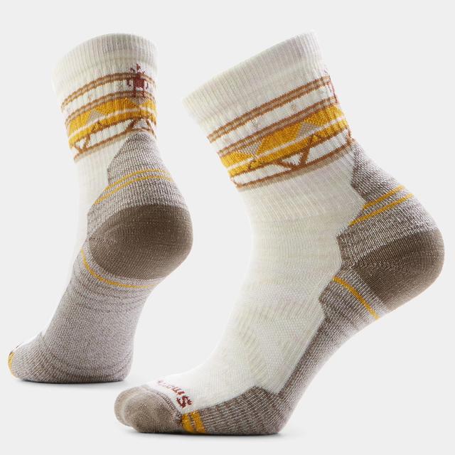 Smartwool Hike Zig Zag Valley Mid Crew Socks Moonbeam