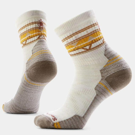 Smartwool Hike Zig Zag Valley Mid Crew Socks Moonbeam