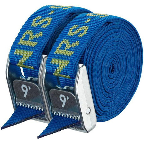 Northwest River Supp Nrs 1` Hd Tie-down Straps Iconicblue 12ftpair Iconicblue