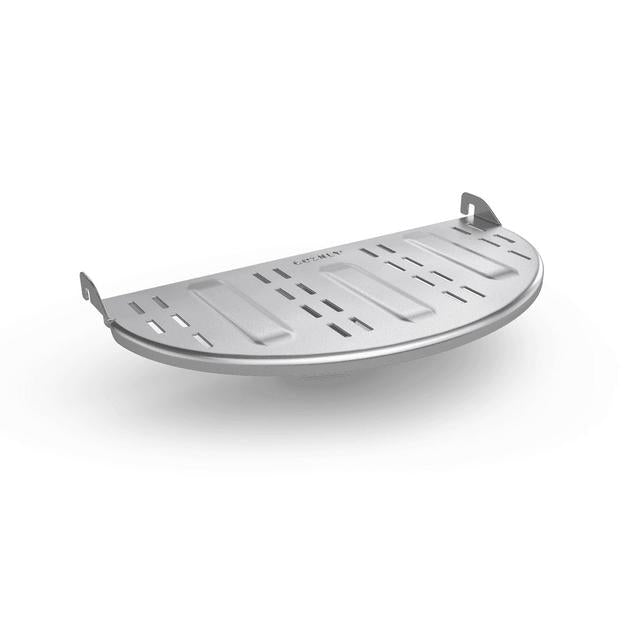 Gozney Roccbox Mantel. Silver. Air-vented Stainless Steel.