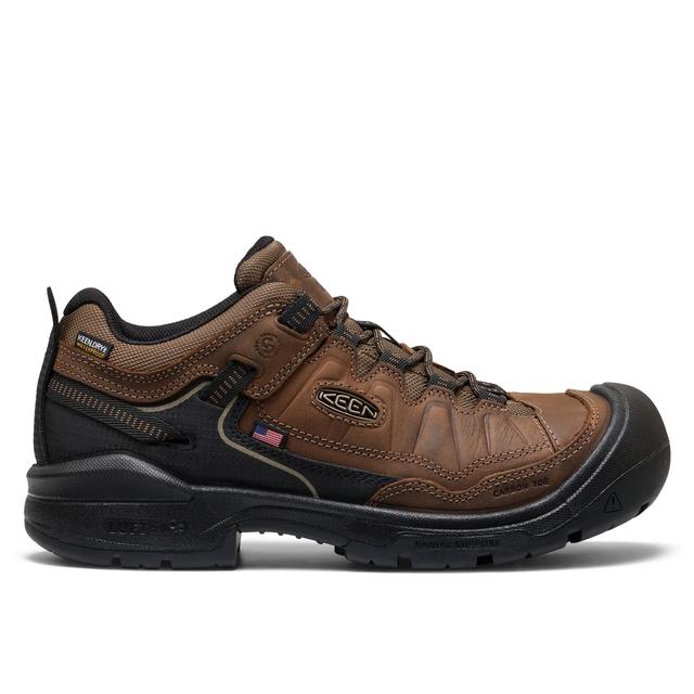 Keen Targhee Iv Waterproof Work Shoe (Carbon Toe) Dark Earth/Black