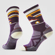 Smartwool Hike Mountain Moon Crew Socks Purple Iris