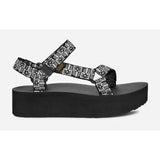 Teva Flatform Universal Sandal Crafted Floral Black/Grey