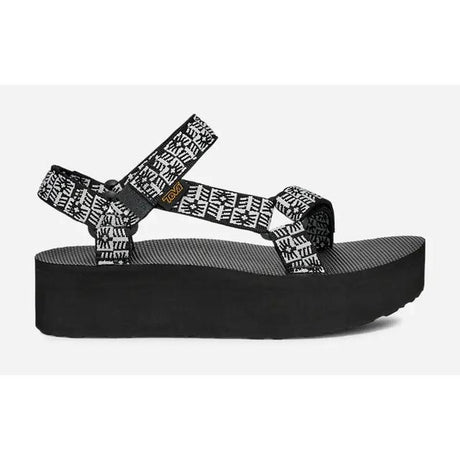 Teva Flatform Universal Sandal Crafted Floral Black/Grey