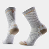 Smartwool Hike Crew Socks Light Gray - White