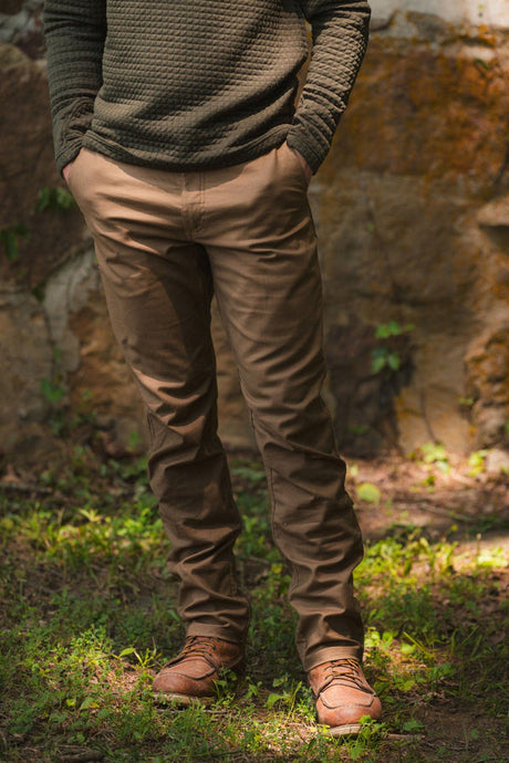 Livsn Mens Flex Canvas Pant V3 Brown