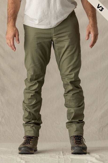 Livsn Mens Flex Canvas Pant V5 Olive