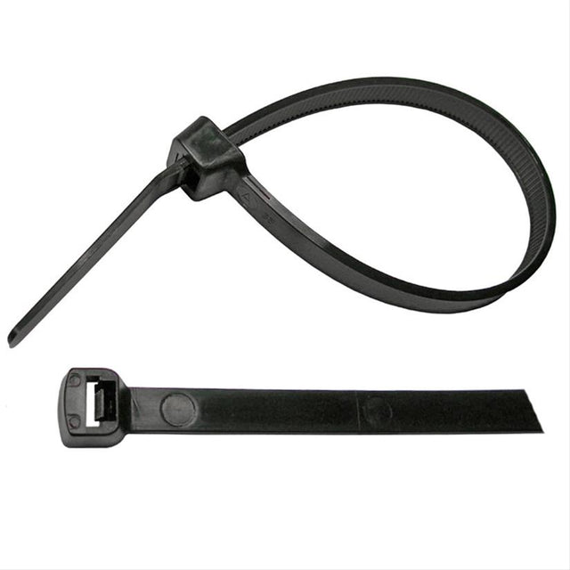 Pico Black Nylon Tie Wrap, 7in, 50lb, 25 pack