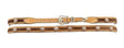 Twister Hair-On-Hide Concho Leather Hatband - Medium Brown Distressed Medium Brown Distressed