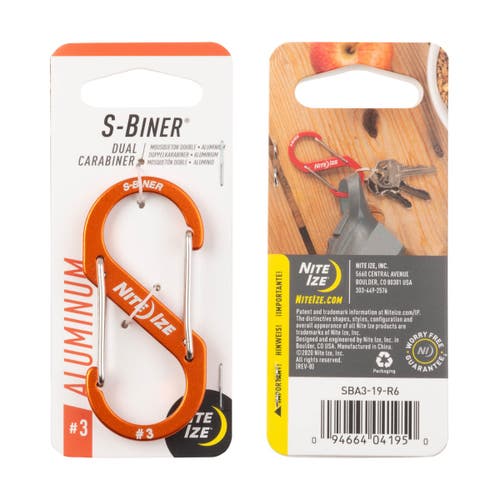 Nite Ize S-biner Dual Carabiner Aluminum  #3 Org