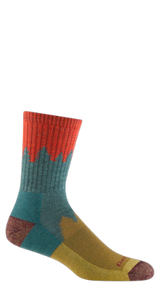 Darn Tough Men's Number 2 Micro Crew Midweight Hiking Sock Teal