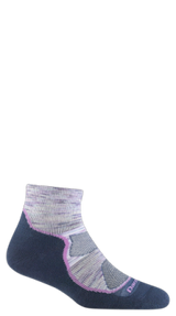 Darn Tough Women's Light Hiker Quarter Lightweight Hiking Sock Cosmic Purple