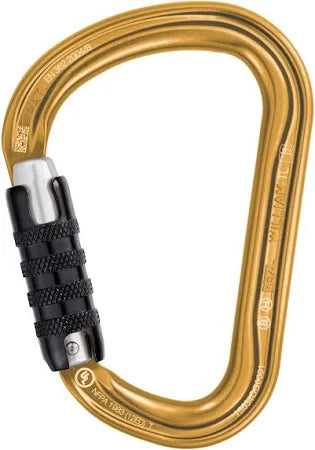 Petzl William Triact-lock H Frame Carabiner Gold Gold