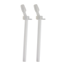 Camelbak Thrive Bite Valve And Straw 2pk, Clear Clear