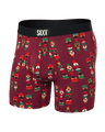 Saxx Men's Ultra Super Soft Boxer Brief Fly Nutcracker/Merlot