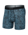 Saxx Men's Quest Quick-Dry Mesh Boxer Brief Fly Sketchy Mountain/Black