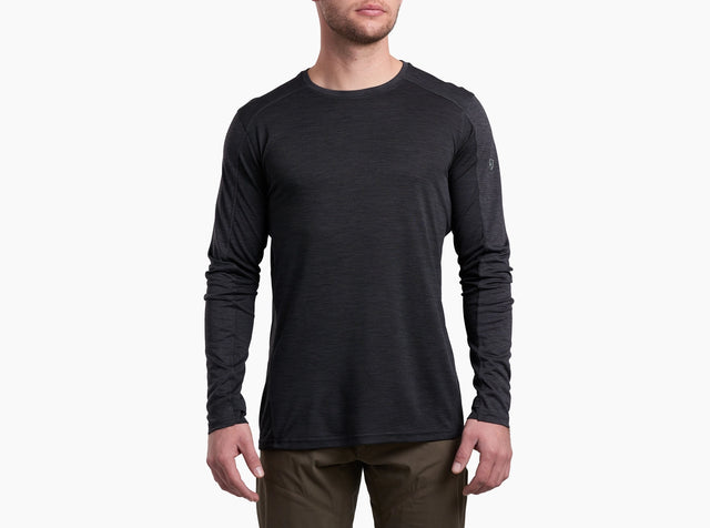 Kuhl Clothing Mens Kuhl Engineered Crew Longsleeve Black