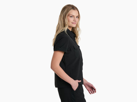 Kuhl Clothing Womens Vantage Travelr Shortsleeve Black