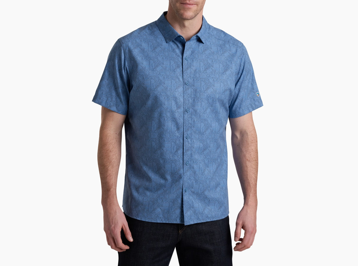 Kuhl Clothing Mens Kuhl Breeze Shortsleeve River blue