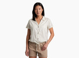 Kuhl Clothing Womens Liliana Shortsleeve White print
