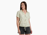 Kuhl Clothing Womens Liliana Shortsleeve Sea foam print