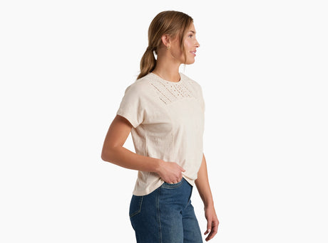 Kuhl Clothing Womens Shayla Shortsleeve Ivory