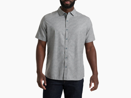 Kuhl Clothing Mens Kuhl Breeze Shortsleeve Titanium