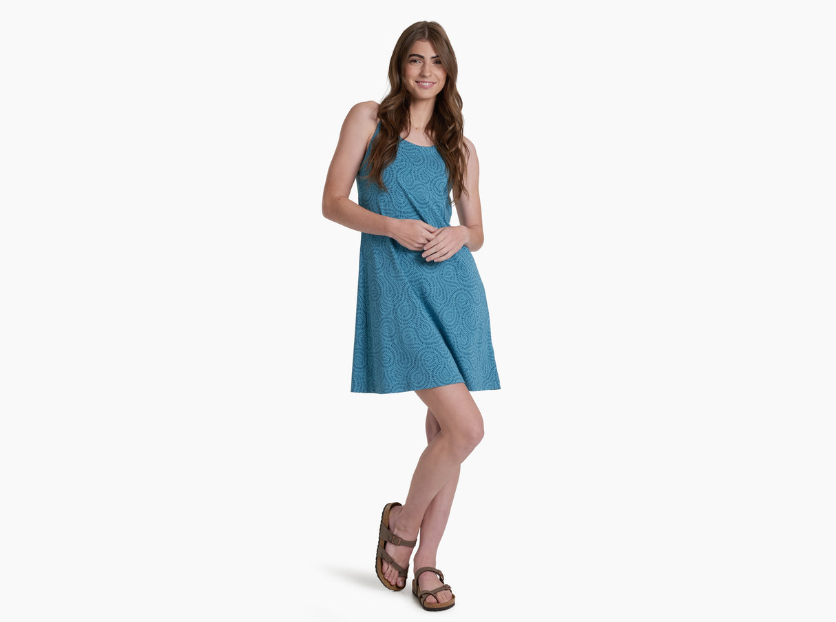 Kuhl Clothing Womens Lyra Krossbak Dress Alpine lake print