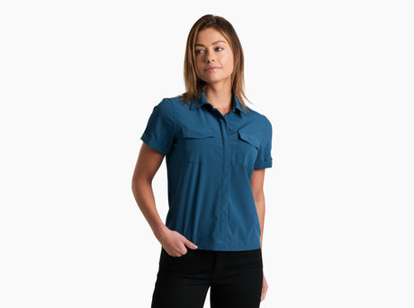 Kuhl Clothing Womens Vantage Travelr Shortsleeve Seaport
