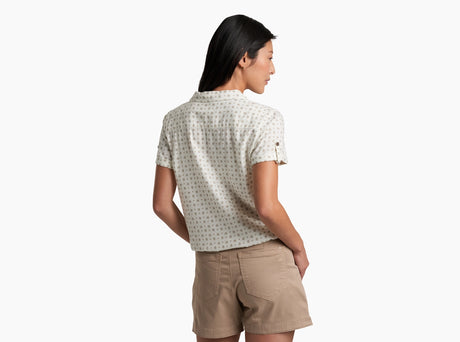 Kuhl Clothing Womens Liliana Shortsleeve White print