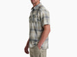 Kuhl Clothing Mens Konquer Shortsleeve Feather grey