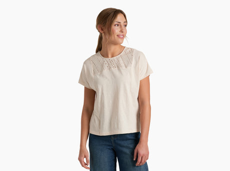 Kuhl Clothing Womens Shayla Shortsleeve Ivory