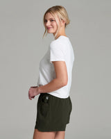 Kuhl Clothing Womens Solis Shortsleeve Crew White