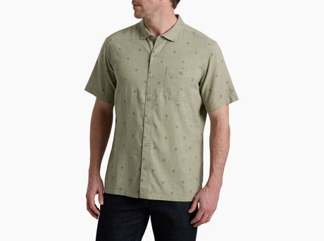 Kuhl Clothing Mens Getaway Shortsleeve Aloe
