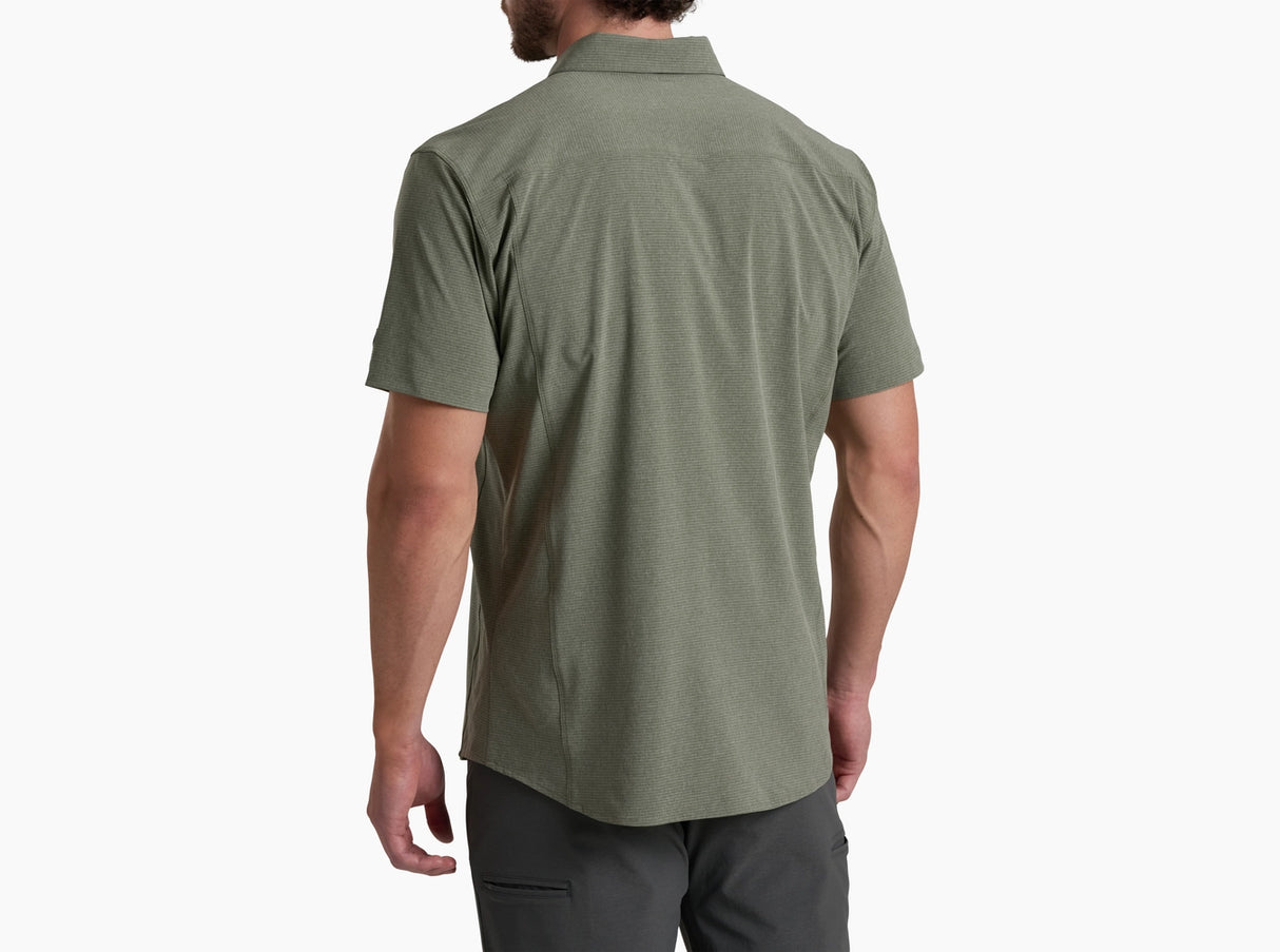 Kuhl Clothing Mens Optimizr Shortsleeve Pewter green