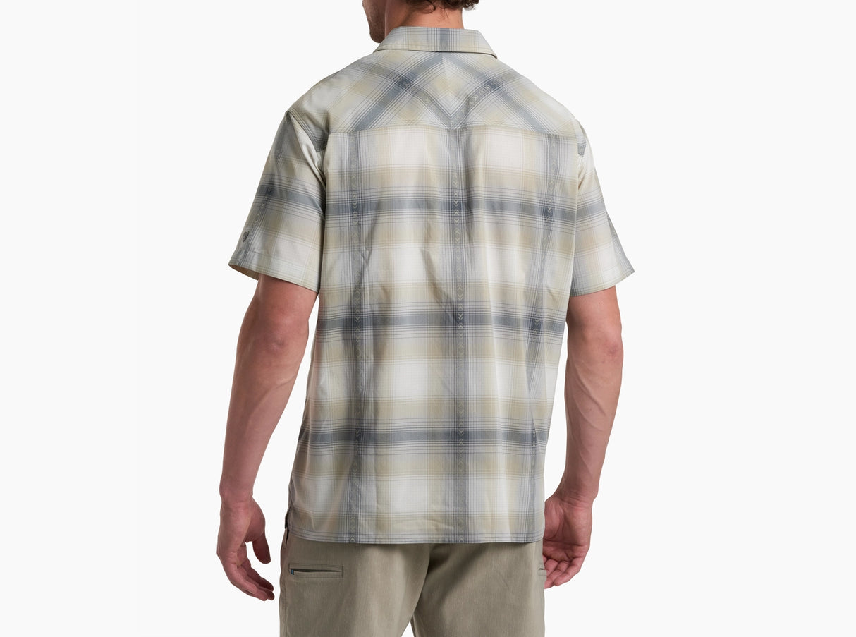 Kuhl Clothing Mens Konquer Shortsleeve Feather grey