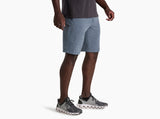 Kuhl Clothing Mens Upriser Short Charcoal blue stripe